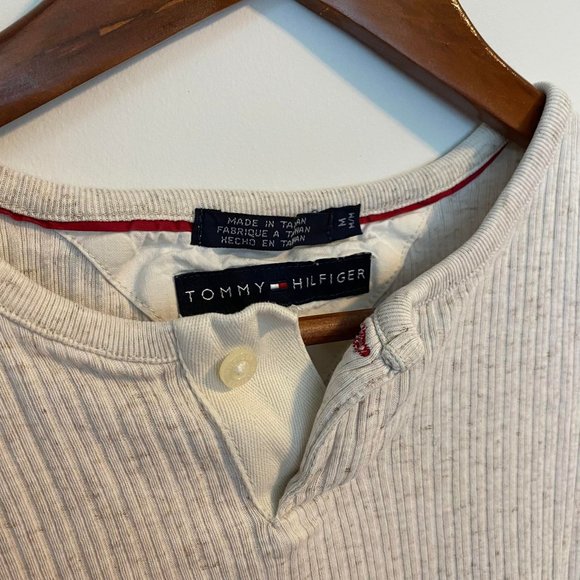 Vintage Tommy Hilfiger Cotton-Linen T-shirt - Picture 3 of 4
